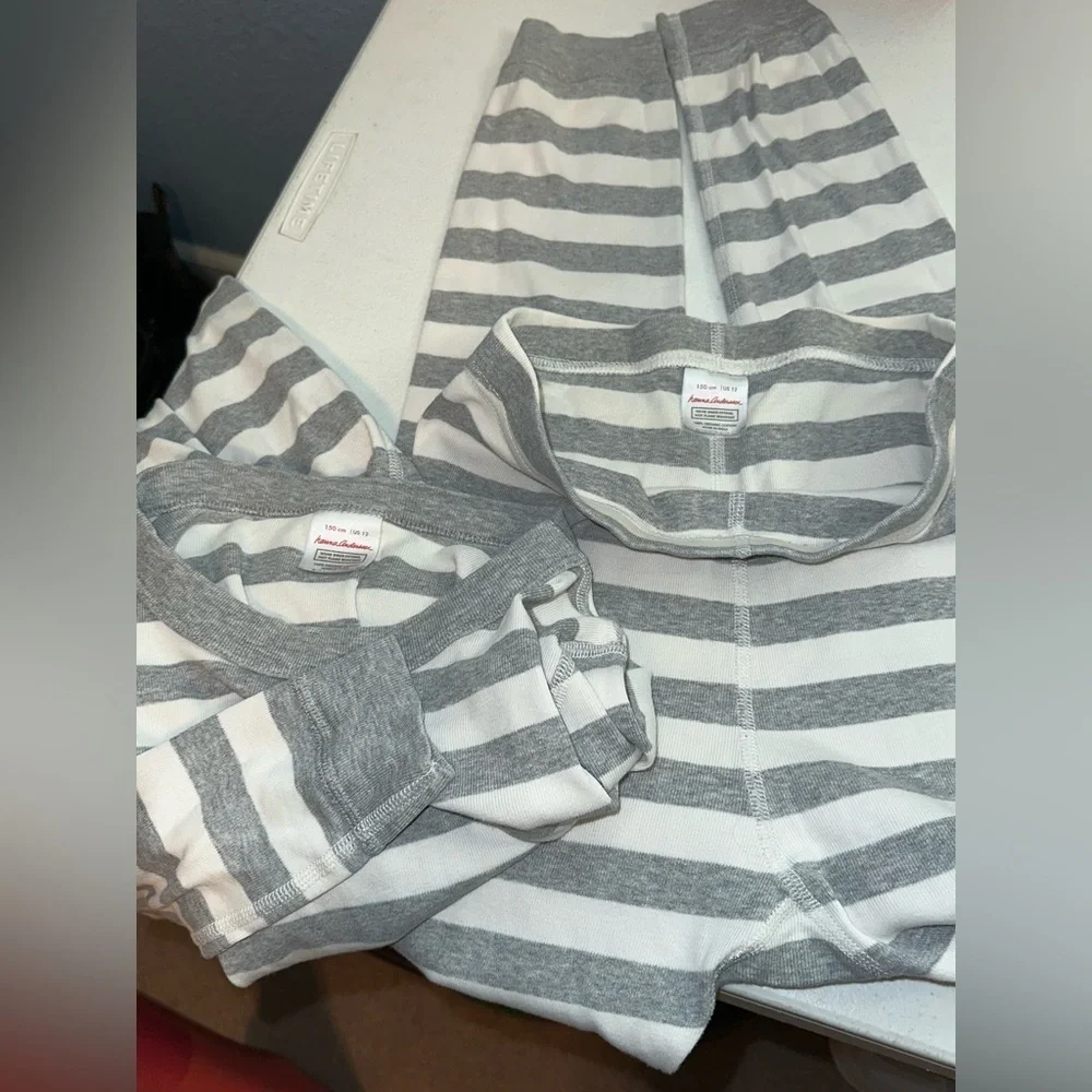 Hanna Andersson Pajama Set - Blue and Gray